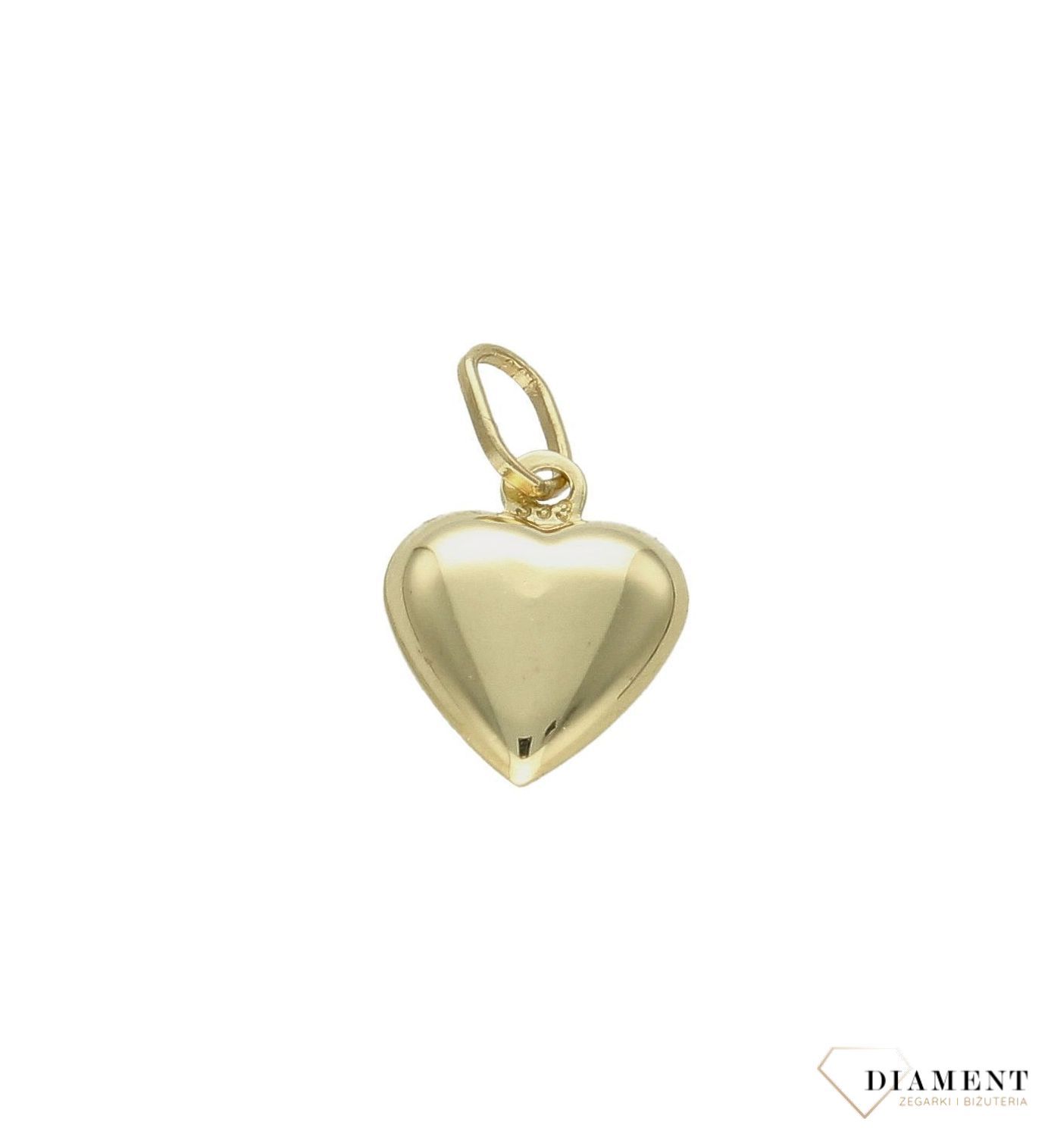 Zawieszka złota medalik Matka Boska w sercu 'Dwustronny medalik' ZA 433A 333hj (2).jpg